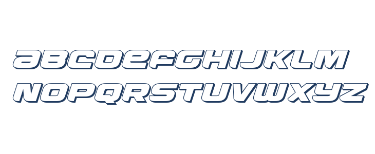 Whiskey Girls 3D Italic Lowercase