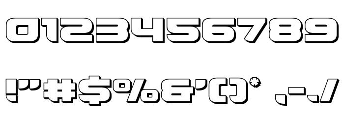 Whiskey Girls 3D Font OTHER CHARS