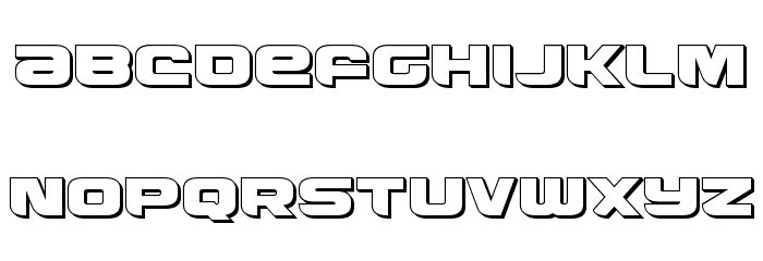Whiskey Girls 3D Font LOWERCASE