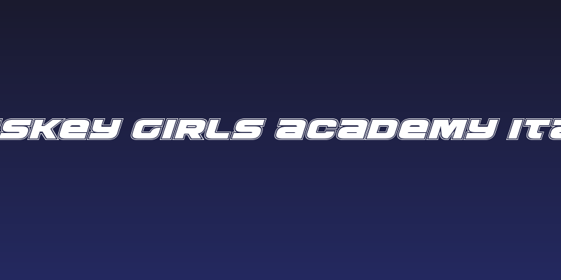 Whiskey Girls Academy Italic Social Header