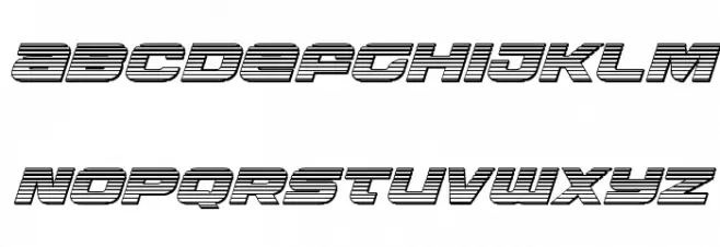 Whiskey Girls Chrome Italic خط أحرف كبيرة