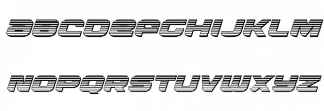 Whiskey Girls Chrome Italic Caratteri MINUSCOLO