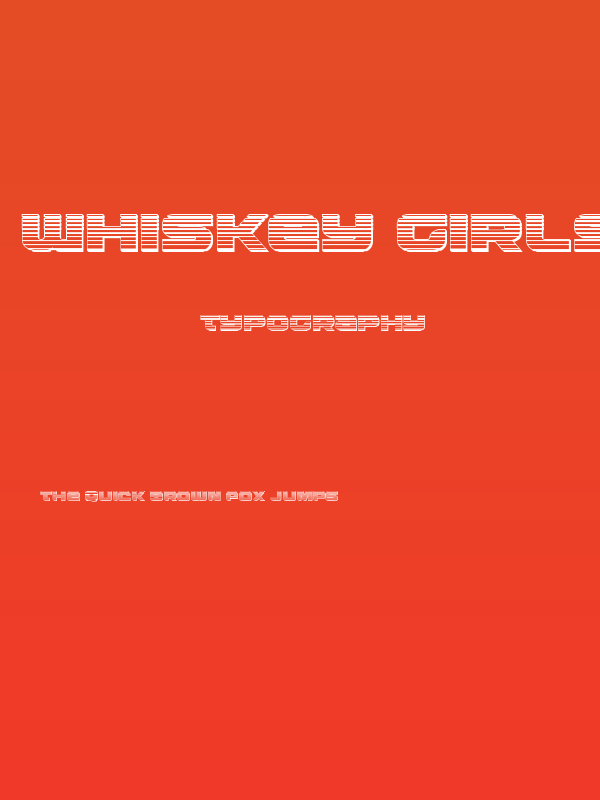 Whiskey Girls Chrome Poster