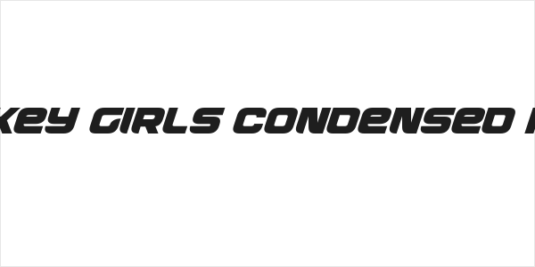 Whiskey Girls Condensed Italic Logo