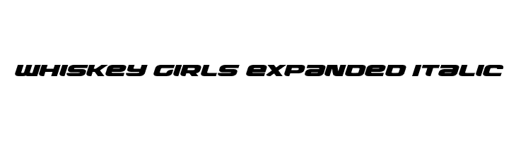 Whiskey Girls Expanded Italic  font caratteri gratis