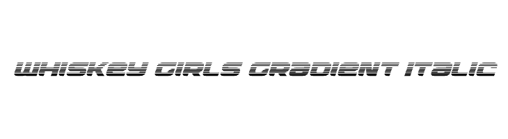 Whiskey Girls Gradient Italic  Descarca Fonturi Gratis