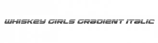 Whiskey Girls Gradient Italic  免费字体下载