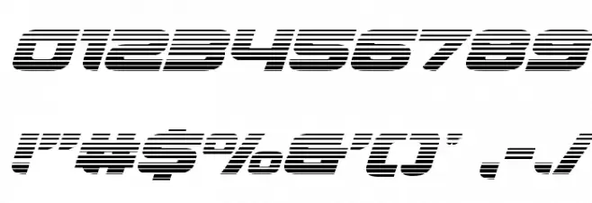 Whiskey Girls Gradient Italic Font OTHER CHARS