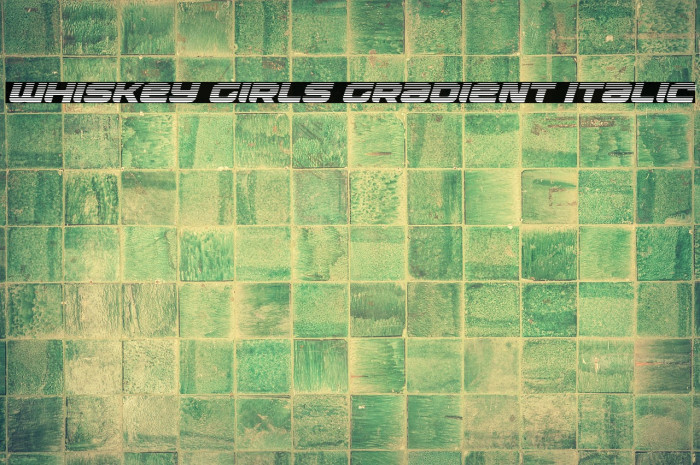 Whiskey Girls Gradient Italic Example 1