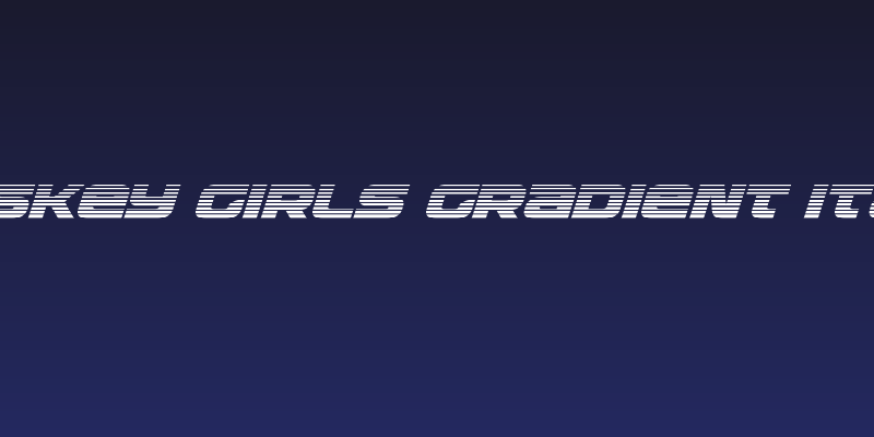 Whiskey Girls Gradient Italic Social Header