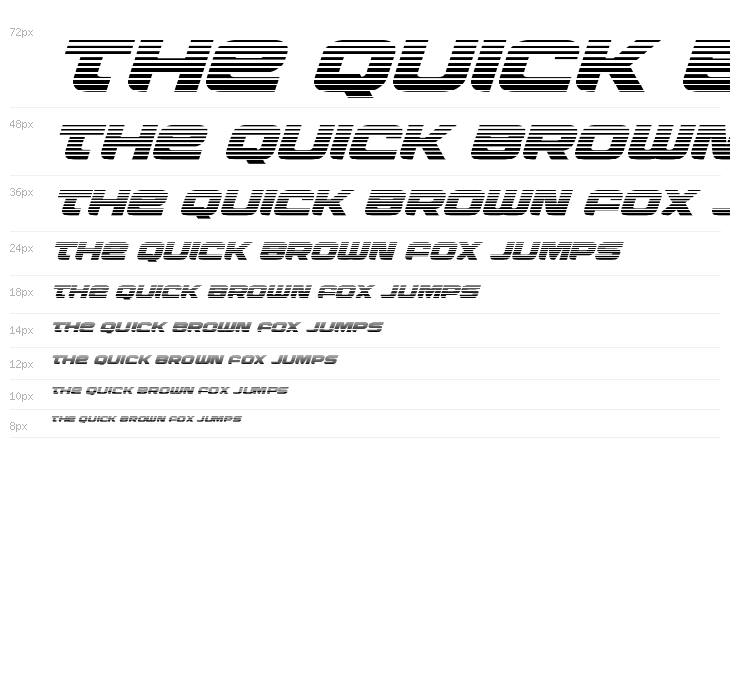 Whiskey Girls Gradient Italic Waterfall