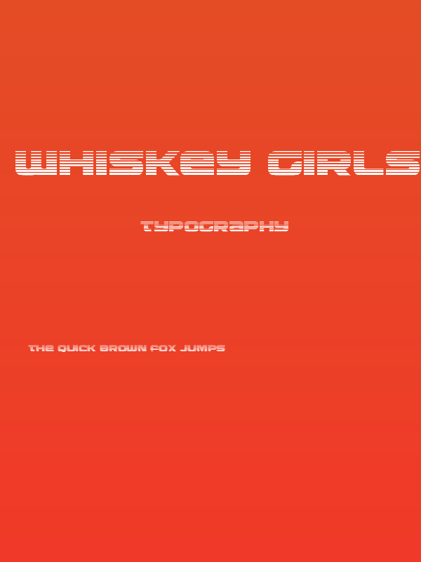 Whiskey Girls Gradient Poster