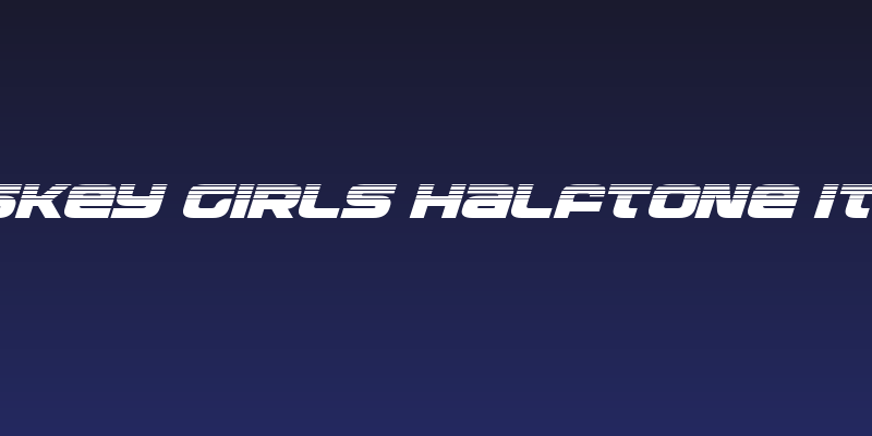Whiskey Girls Halftone Italic Social Header