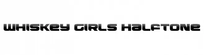 Whiskey Girls Halftone  Frei Schriftart Herunterladen