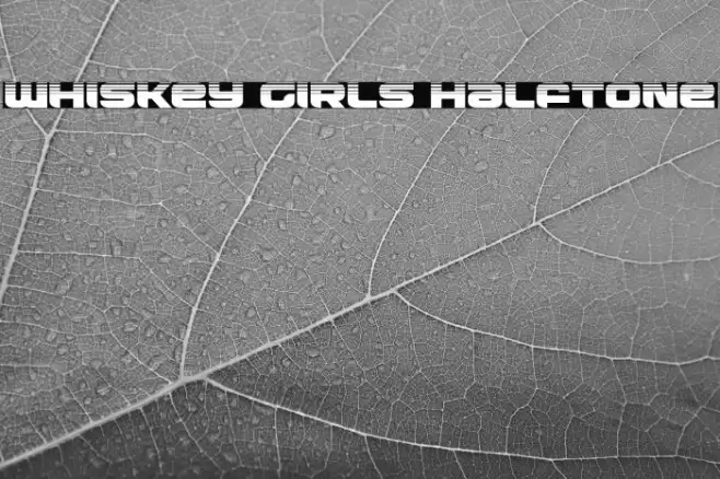 Whiskey Girls Halftone Font examples