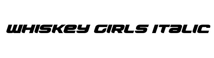 Whiskey Girls Italic  font caratteri gratis