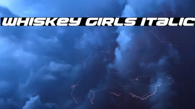 Whiskey Girls Italic Example 3