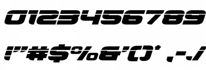 Whiskey Girls Laser Italic Font OTHER CHARS