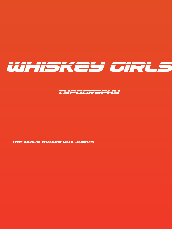 Whiskey Girls Laser Italic Poster