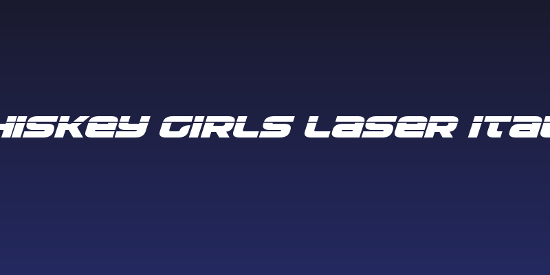 Whiskey Girls Laser Italic Social Header