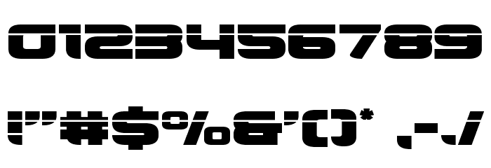 Whiskey Girls Laser Font OTHER CHARS
