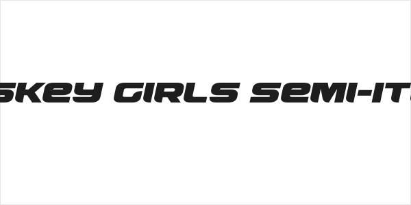 Whiskey Girls Semi-Italic Logo
