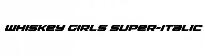 Whiskey Girls Super-Italic  Frei Schriftart Herunterladen