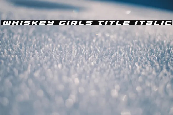 Whiskey Girls Title Italic Example 3
