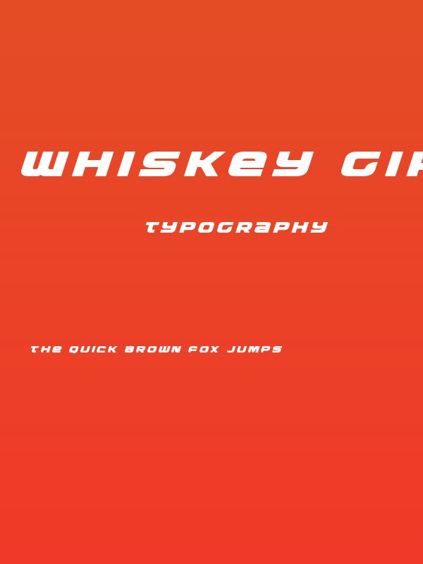 Whiskey Girls Title Italic Poster