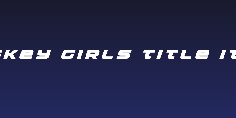 Whiskey Girls Title Italic Social Header