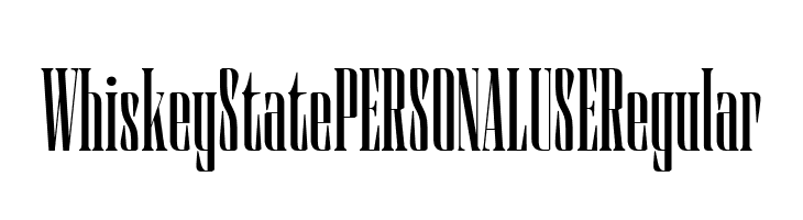 Whiskey State PERSONAL USE Regular  font caratteri gratis