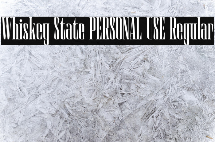 Whiskey State PERSONAL USE Regular Example 3