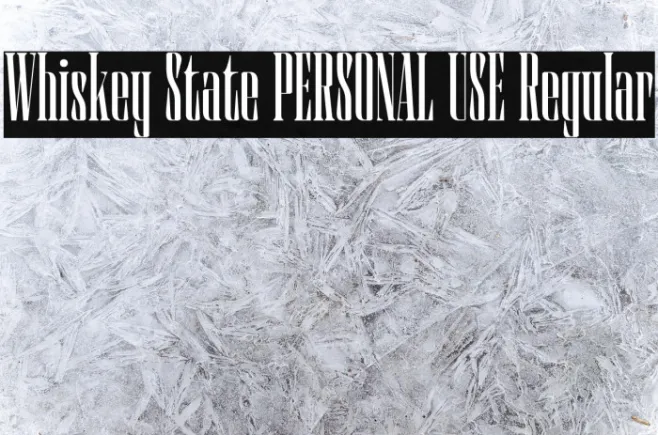 Whiskey State PERSONAL USE Regular Example 3