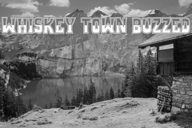 Whiskey Town Buzzed Font examples