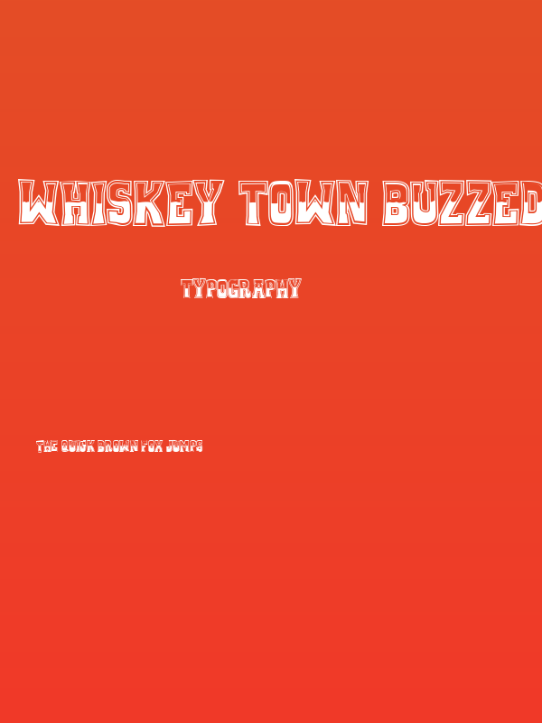 Whiskey Town Buzzed Poster