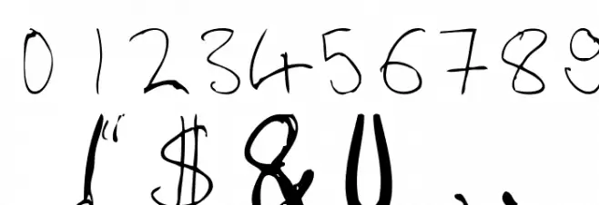 WhiskeyFingers-Regular Font OTHER CHARS