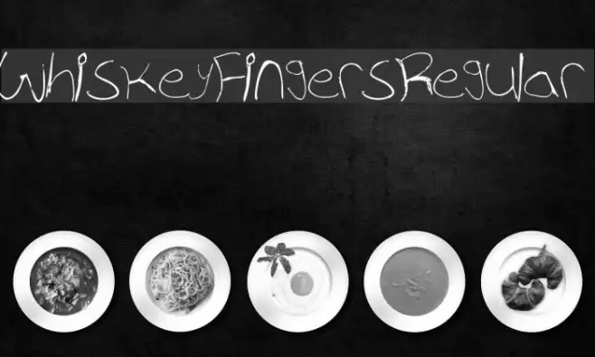 WhiskeyFingers-Regular Font examples