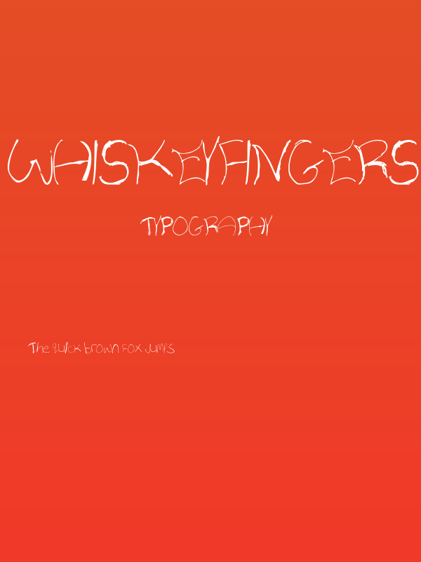 WhiskeyFingers-Regular Poster