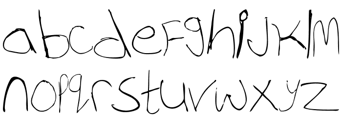 WhiskeyFingers-Regular Font LOWERCASE