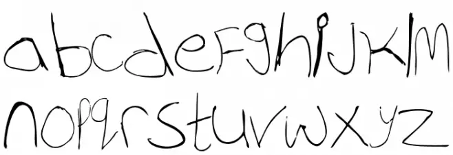 WhiskeyFingers-Regular 字体 小写