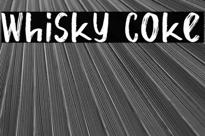 Whisky Coke Font examples