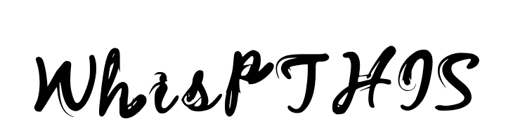 WhispTHIS!  Frei Schriftart Herunterladen