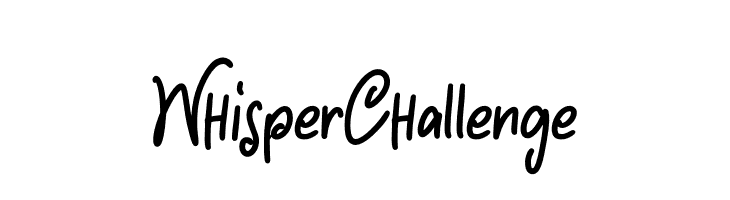 Whisper Challenge  baixar fontes gratis