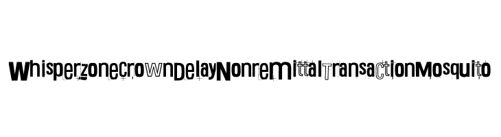 Whisper Zone Crown Delay Nonremittal Transaction Mosquito  font caratteri gratis