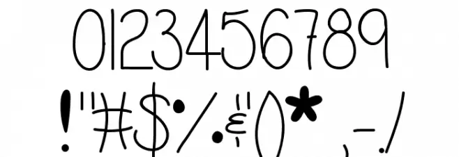 WhisperADream Font OTHER CHARS