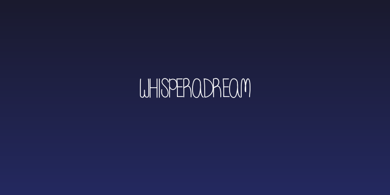 WhisperADream Social Header
