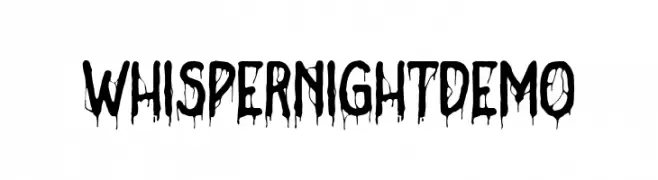 WhisperNightDemo  Frei Schriftart Herunterladen
