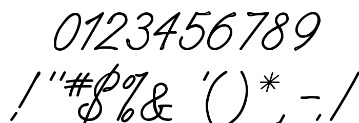 WhisperWrite Medium フォント その他の文字