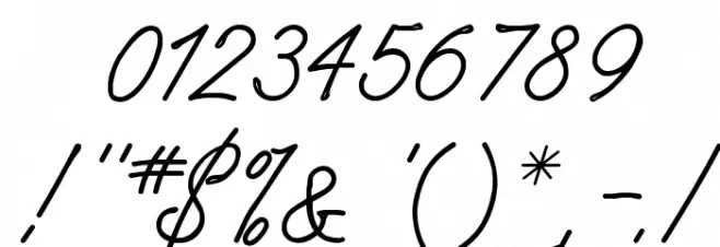 WhisperWrite Medium フォント その他の文字