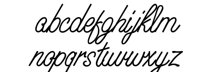 WhisperWrite Medium フォント 小文字